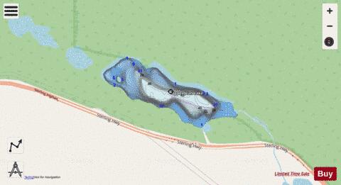 Upper Jean Lake depth contour Map - i-Boating App - Streets