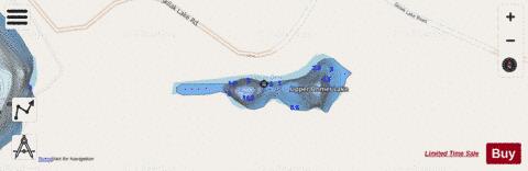 Upper Ohmer Lake depth contour Map - i-Boating App - Streets