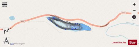Weiner Lake depth contour Map - i-Boating App - Streets
