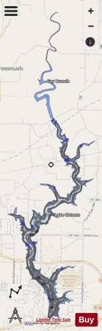 Lake Catoma depth contour Map - i-Boating App - Streets