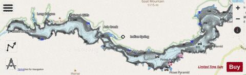 Apache Lake depth contour Map - i-Boating App - Streets