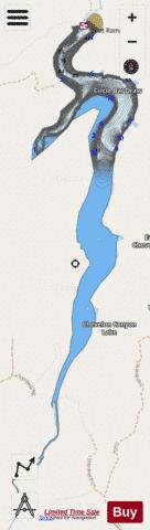 Chevelon Canyon Lake depth contour Map - i-Boating App - Streets
