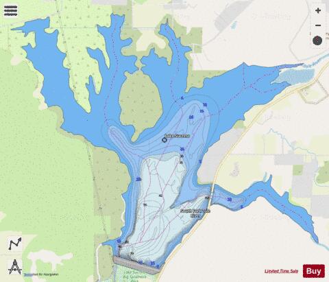 Lake Success depth contour Map - i-Boating App - Streets
