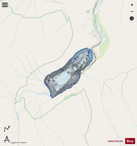 Convict Lake depth contour Map - i-Boating App - Streets