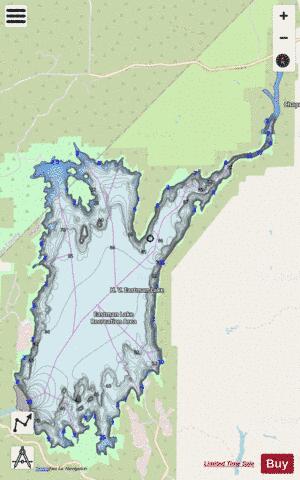 H V Eastman Lake depth contour Map - i-Boating App - Streets