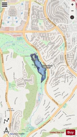 Laguna Niguel Lake depth contour Map - i-Boating App - Streets