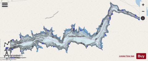 Lake Loveland depth contour Map - i-Boating App - Streets