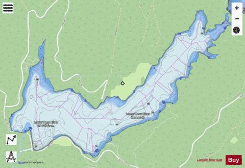 Lower Bear River Reservoir depth contour Map - i-Boating App - Streets