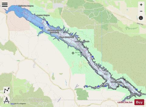 Lake San Antonio depth contour Map - i-Boating App - Streets
