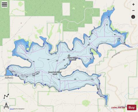 Union Valley Reservoir depth contour Map - i-Boating App - Streets