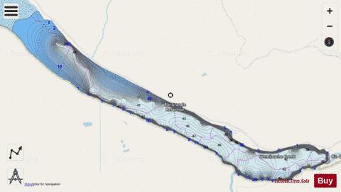 Rio Grande Reservoir depth contour Map - i-Boating App - Streets