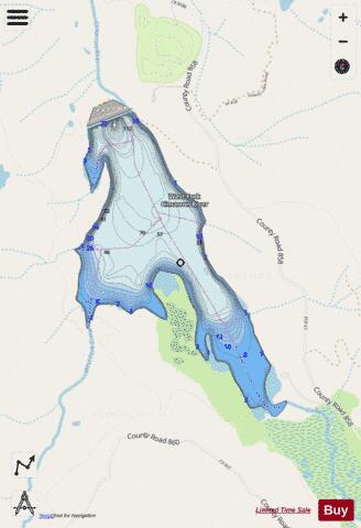 Silver Jack Reservoir depth contour Map - i-Boating App - Streets