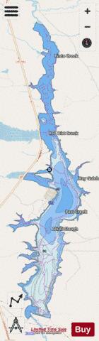 Wolford Mountain Reservoir depth contour Map - i-Boating App - Streets