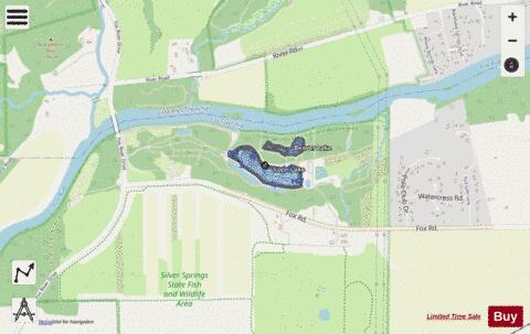 Big Lake S.S.S.P depth contour Map - i-Boating App - Streets