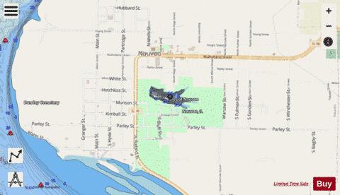 Horton Lake depth contour Map - i-Boating App - Streets