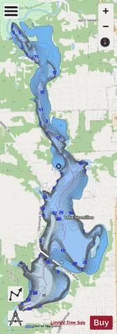 Lake Vermilion depth contour Map - i-Boating App - Streets