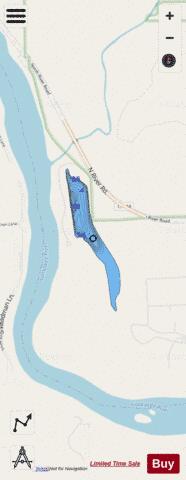 Milliken Lake depth contour Map - i-Boating App - Streets