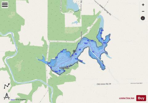 Mingo Lake depth contour Map - i-Boating App - Streets