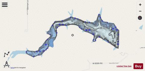 Critzer Lake depth contour Map - i-Boating App - Streets