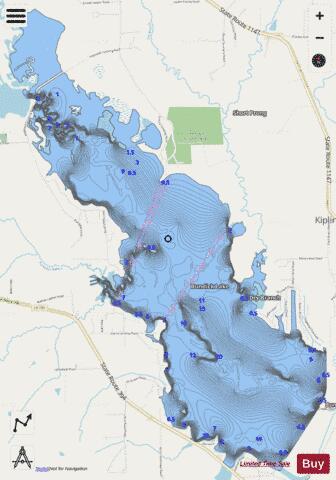 Bundick Lake depth contour Map - i-Boating App - Streets