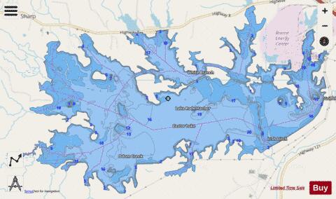 Lake Rodemacher depth contour Map - i-Boating App - Streets