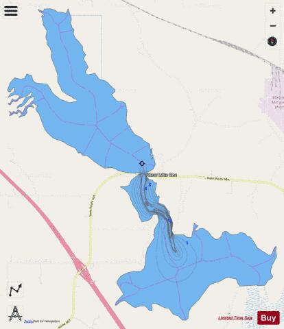 Lake Smithport depth contour Map - i-Boating App - Streets