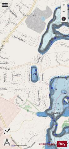 Pimlico Pond depth contour Map - i-Boating App - Streets