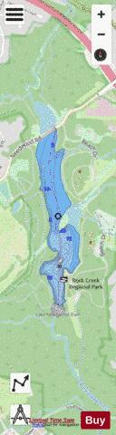 Lake Needwood depth contour Map - i-Boating App - Streets
