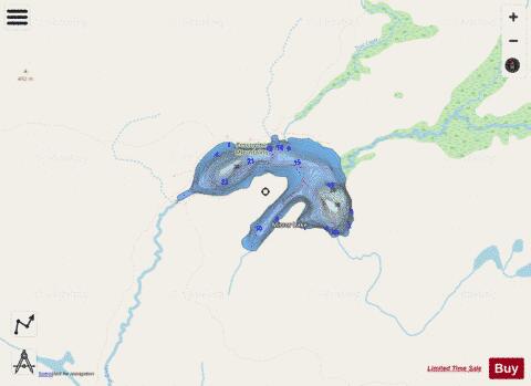 Mirror Lake ,Ontonagon depth contour Map - i-Boating App - Streets