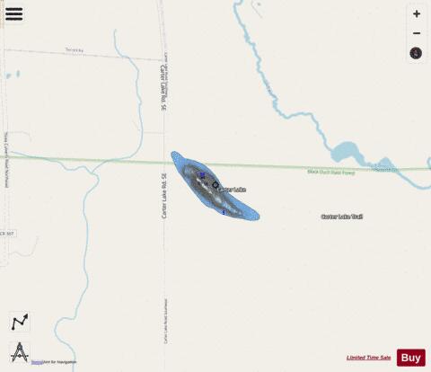 Carter Lake depth contour Map - i-Boating App - Streets