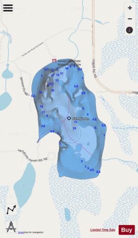 Lake Sandy depth contour Map - i-Boating App - Streets