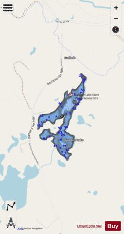 Gadbolt Lake depth contour Map - i-Boating App - Streets
