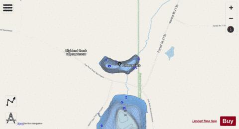 Faherty Lake depth contour Map - i-Boating App - Streets