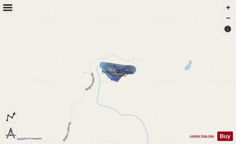 Bogus Lake depth contour Map - i-Boating App - Streets