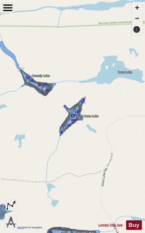 South Bean Lake depth contour Map - i-Boating App - Streets