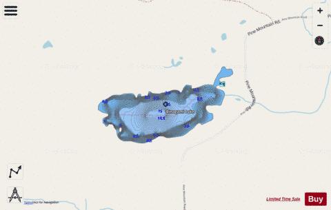 Binagami Lake depth contour Map - i-Boating App - Streets