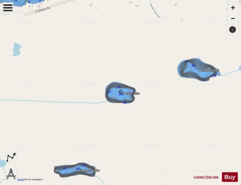 Pocket Lake depth contour Map - i-Boating App - Streets