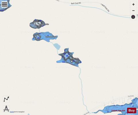 Bath Lake depth contour Map - i-Boating App - Streets