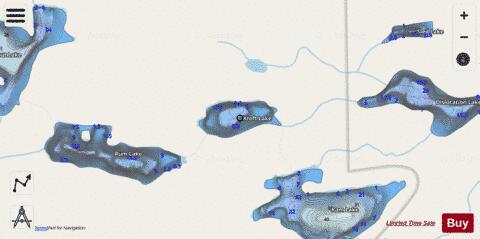 Kroft Lake depth contour Map - i-Boating App - Streets