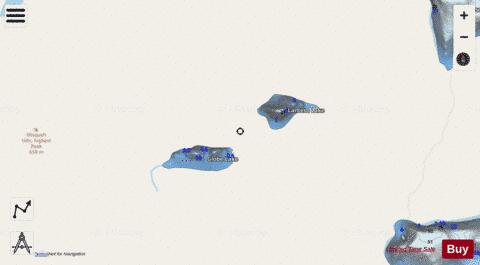 Globe Lake + Lantern Lake depth contour Map - i-Boating App - Streets