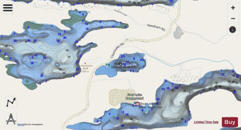 Wampus Lake depth contour Map - i-Boating App - Streets