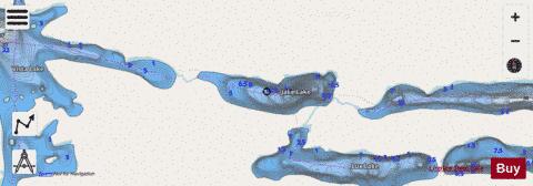 Jake Lake depth contour Map - i-Boating App - Streets