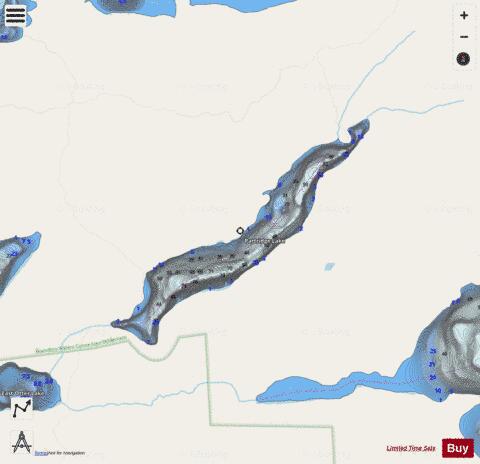 Partridge Lake depth contour Map - i-Boating App - Streets