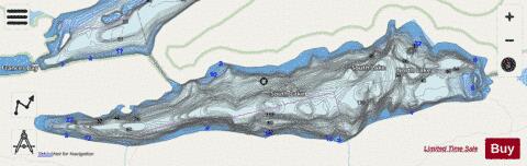 South Lake depth contour Map - i-Boating App - Streets
