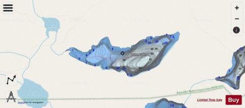 Dunn Lake depth contour Map - i-Boating App - Streets