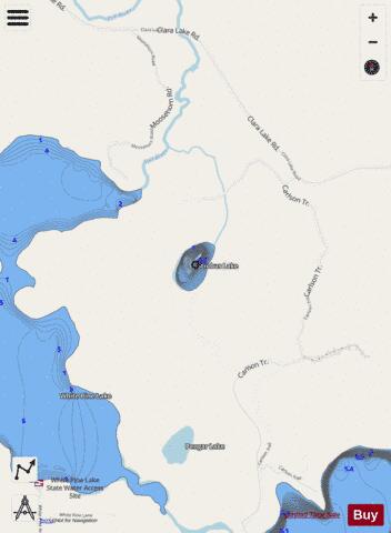 Strobus Lake depth contour Map - i-Boating App - Streets