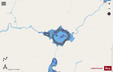 Wills Lake depth contour Map - i-Boating App - Streets