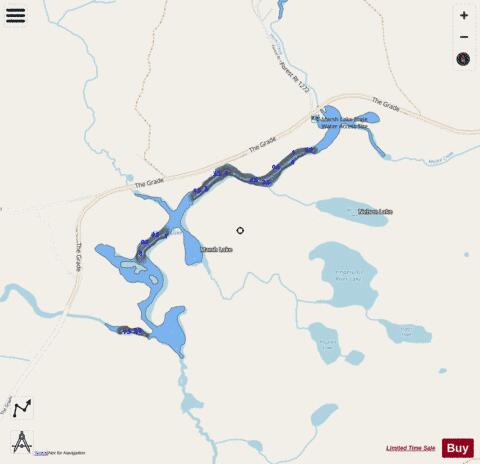 Marsh Lake depth contour Map - i-Boating App - Streets
