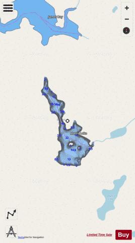 Morris Lake depth contour Map - i-Boating App - Streets
