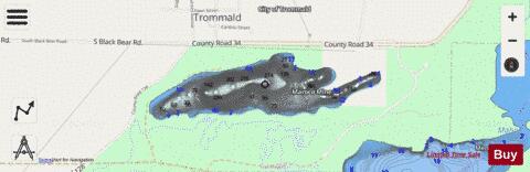 Maraco Mine Pit depth contour Map - i-Boating App - Streets
